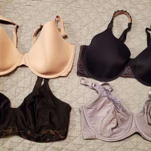 Wacoal Bras lot of 4 38D/DD